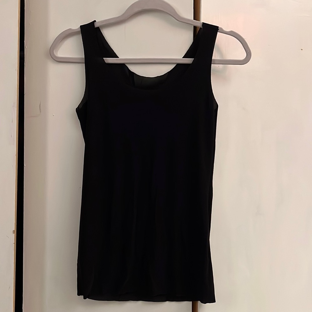 Black seamless tank top